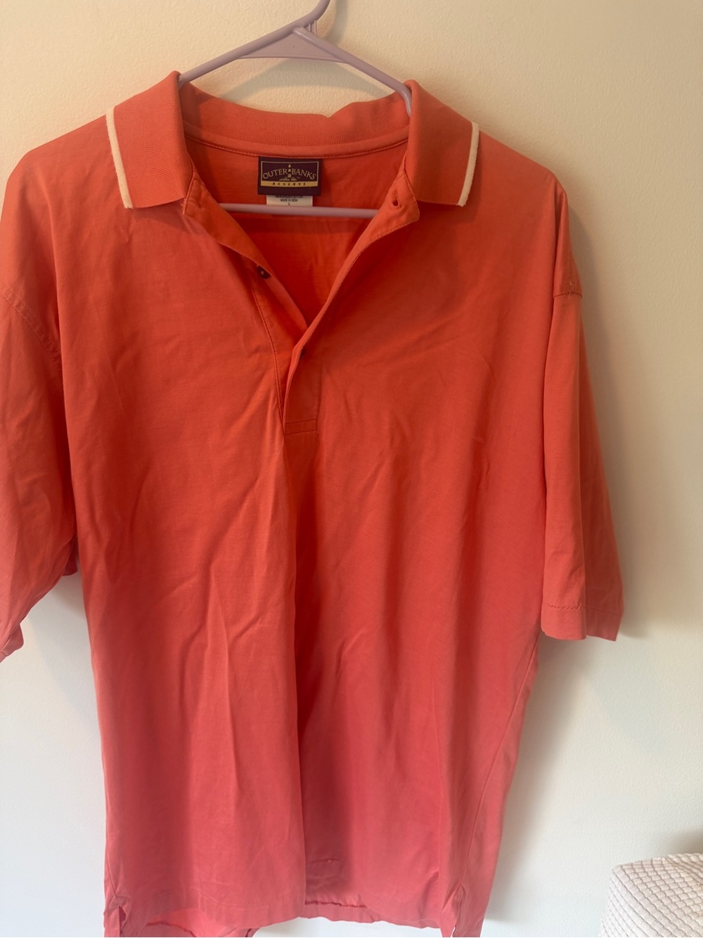 Outer Banks Coral Short-Sleeve Polo